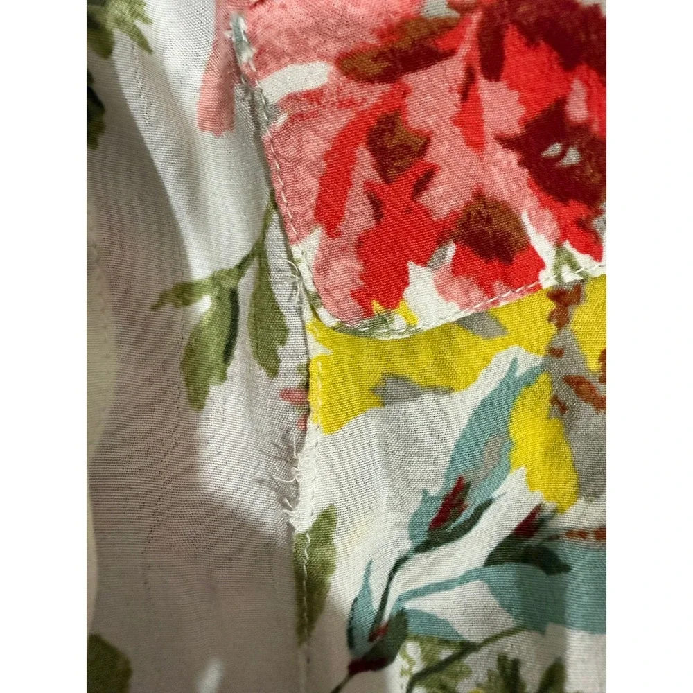 Lucky Brand Women's Floral Print Long Sleeve Button Down Shirt Size‎ S/P